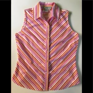 Ladies Small cool n perky sleeveless blouse, $15.